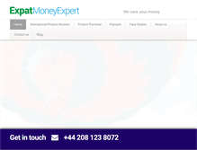 Tablet Screenshot of expatmoneyexpert.com